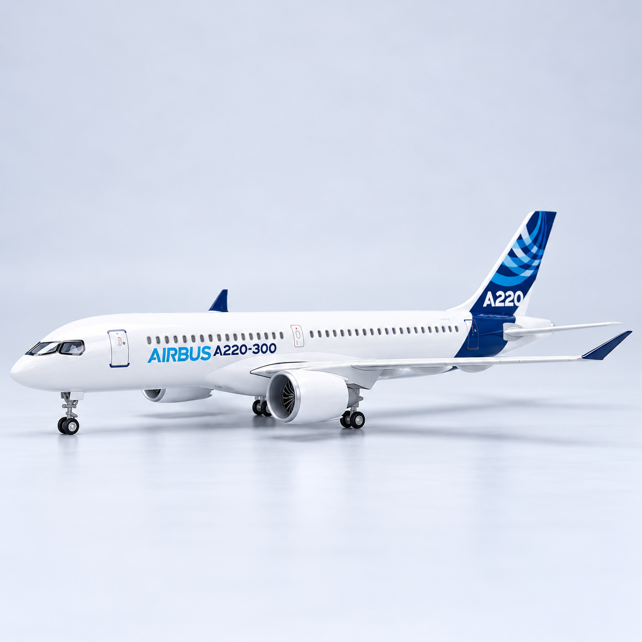 Airbus A220-300 1:100 LED Aircraft Model – 38cm with Stand