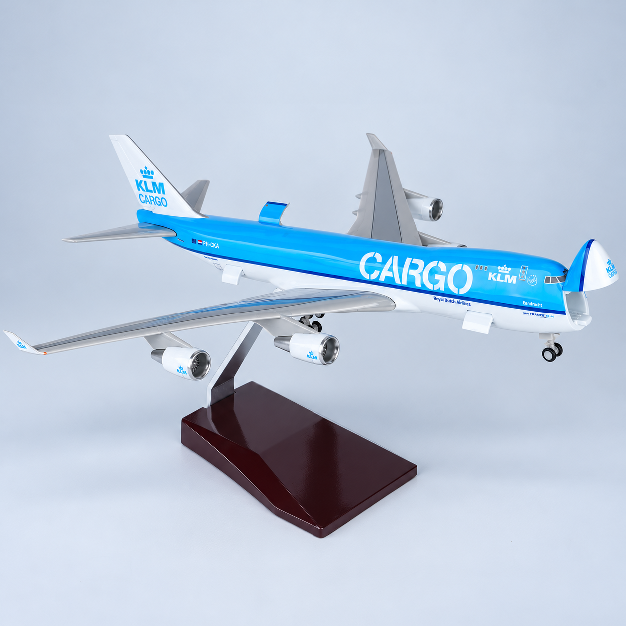 KLM Cargo Boeing 747-400 1:190 Model with Opening Nose