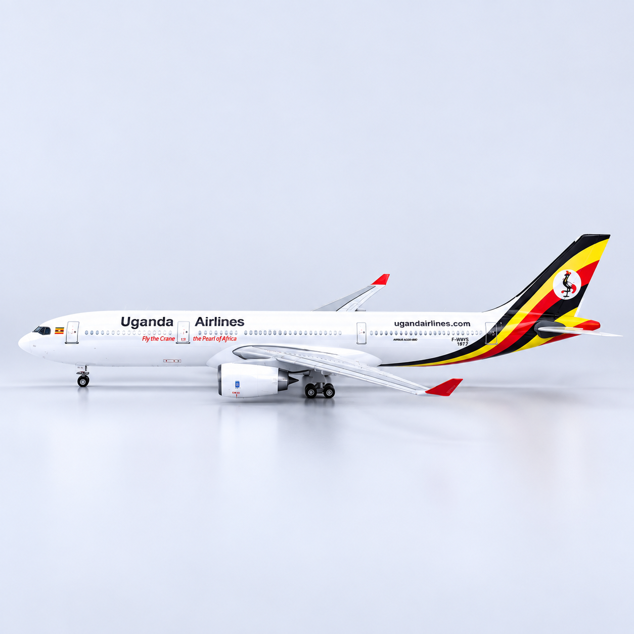 Uganda Airlines Airbus A330 1:135 LED Model | 47cm Aircraft