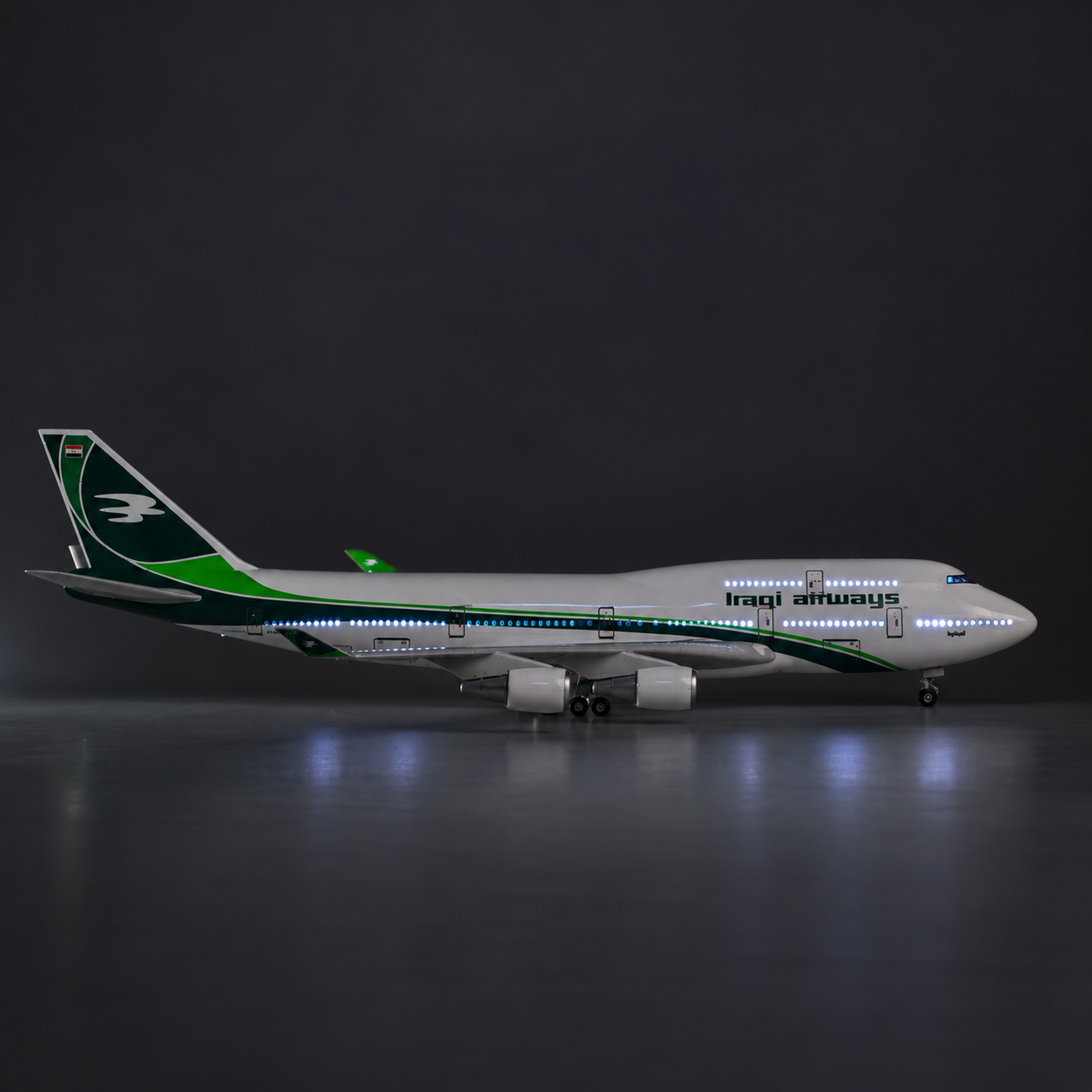 Iraqi Airways Boeing 747-400 LED Model 1:150 | SkyCraft Models