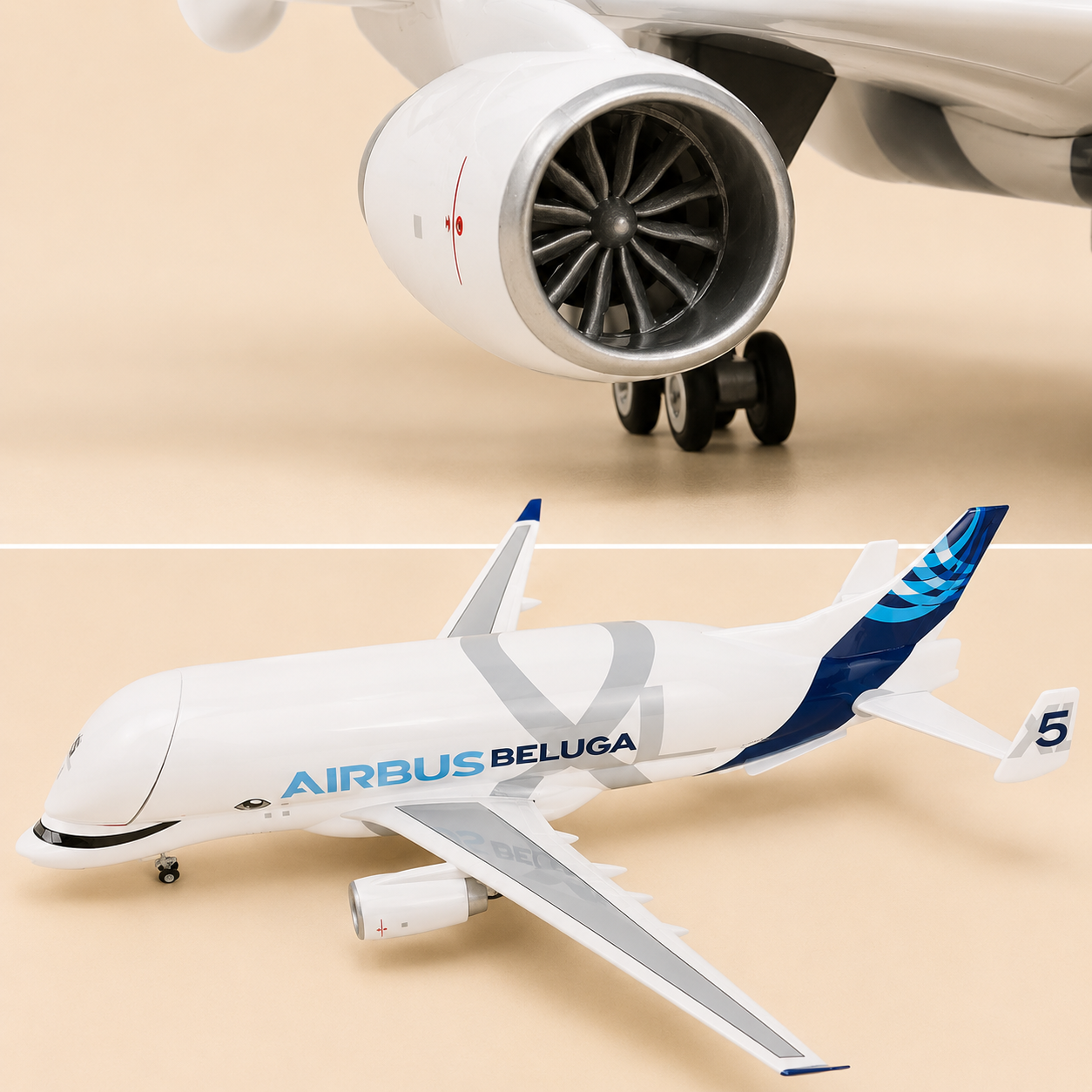 Airbus BelugaXL (A330-743L) Airplane Model – Scale 1:150 – 44 cm / 17.25 in