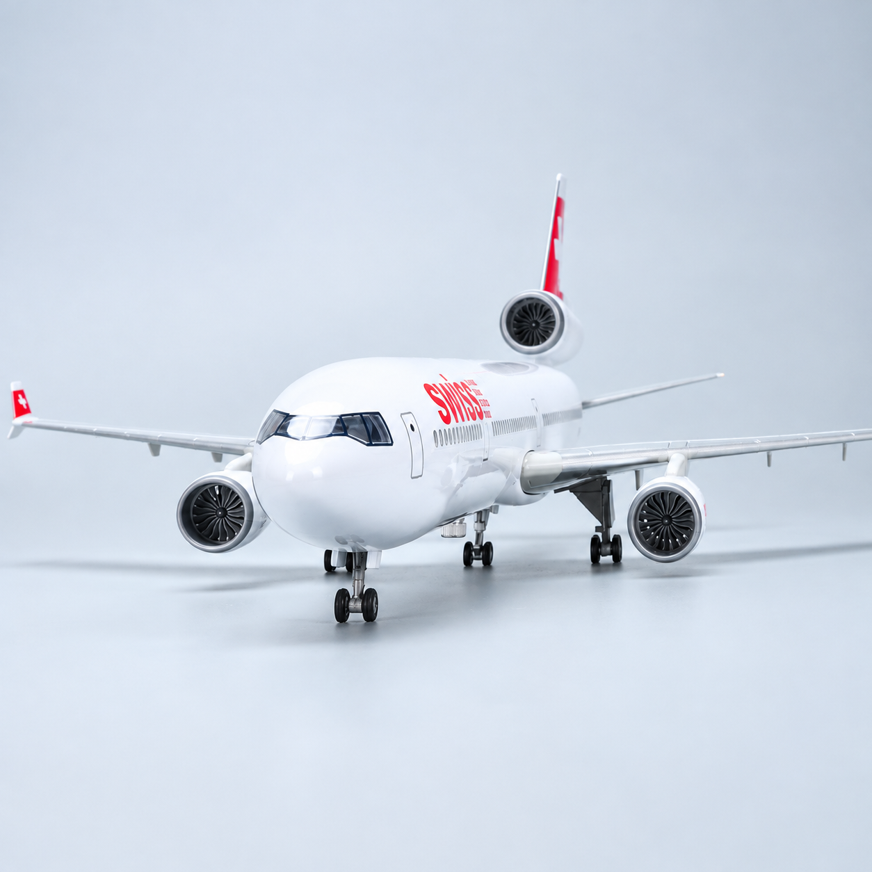 SWISS MD-11 1:130 Scale LED Aircraft Model | SkyCraft Models