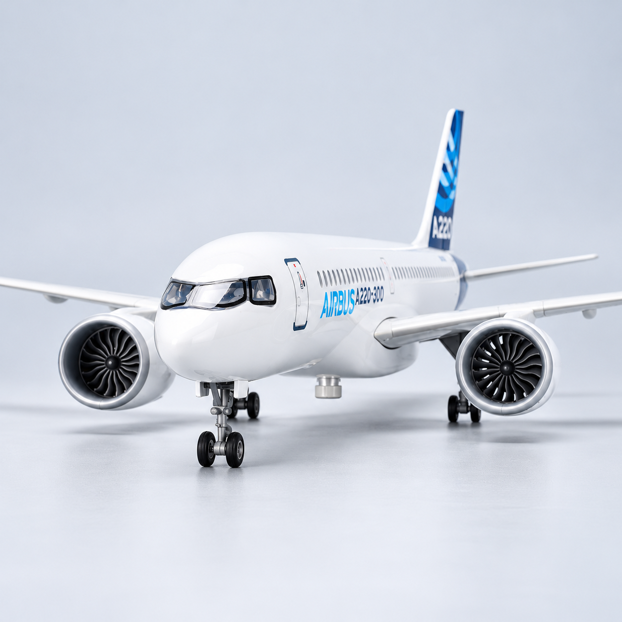 Airbus A220-300 1:100 LED Aircraft Model – 38cm with Stand