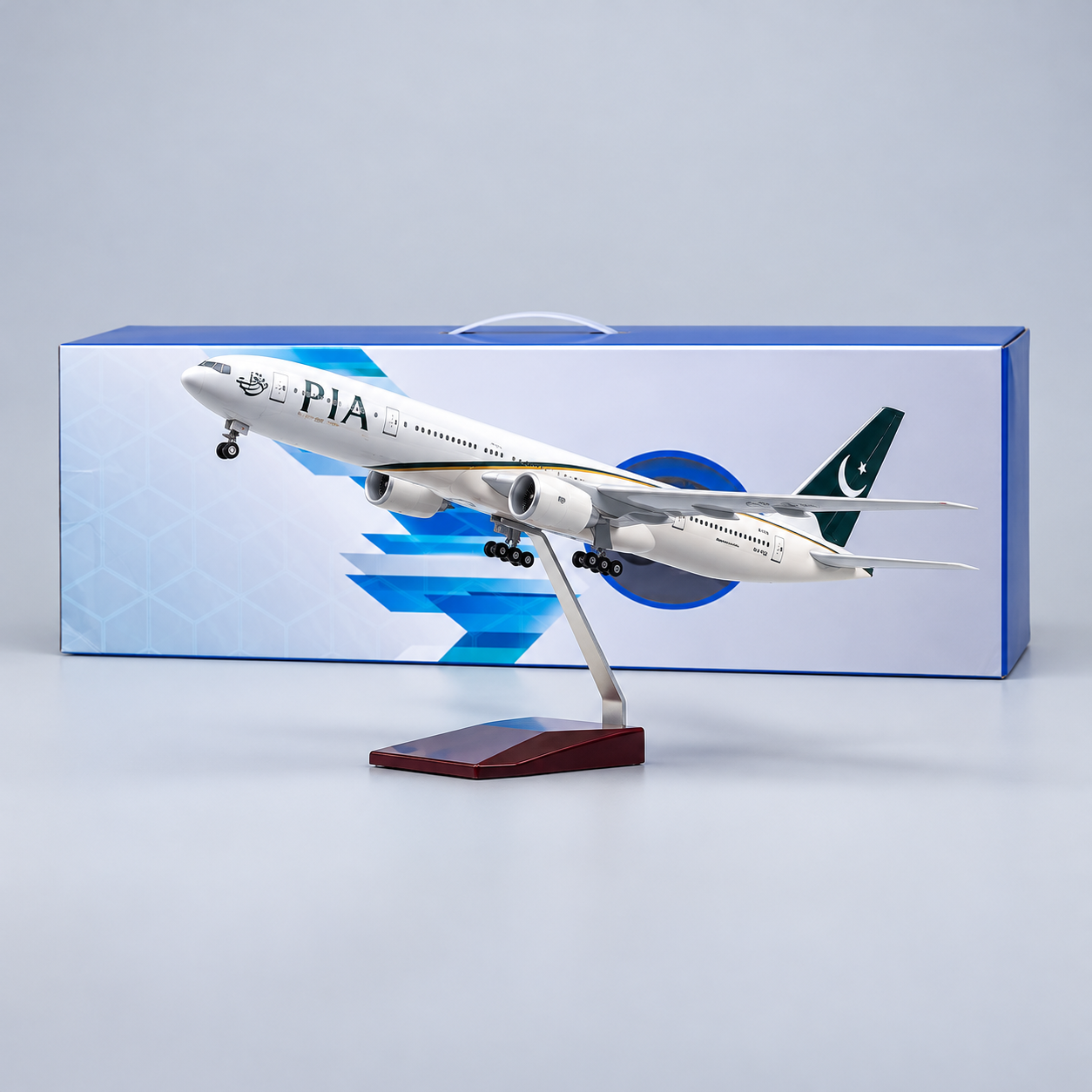 Pakistan International Airlines (PIA) Boeing 777 1:157 Scale Resin Aircraft Model
