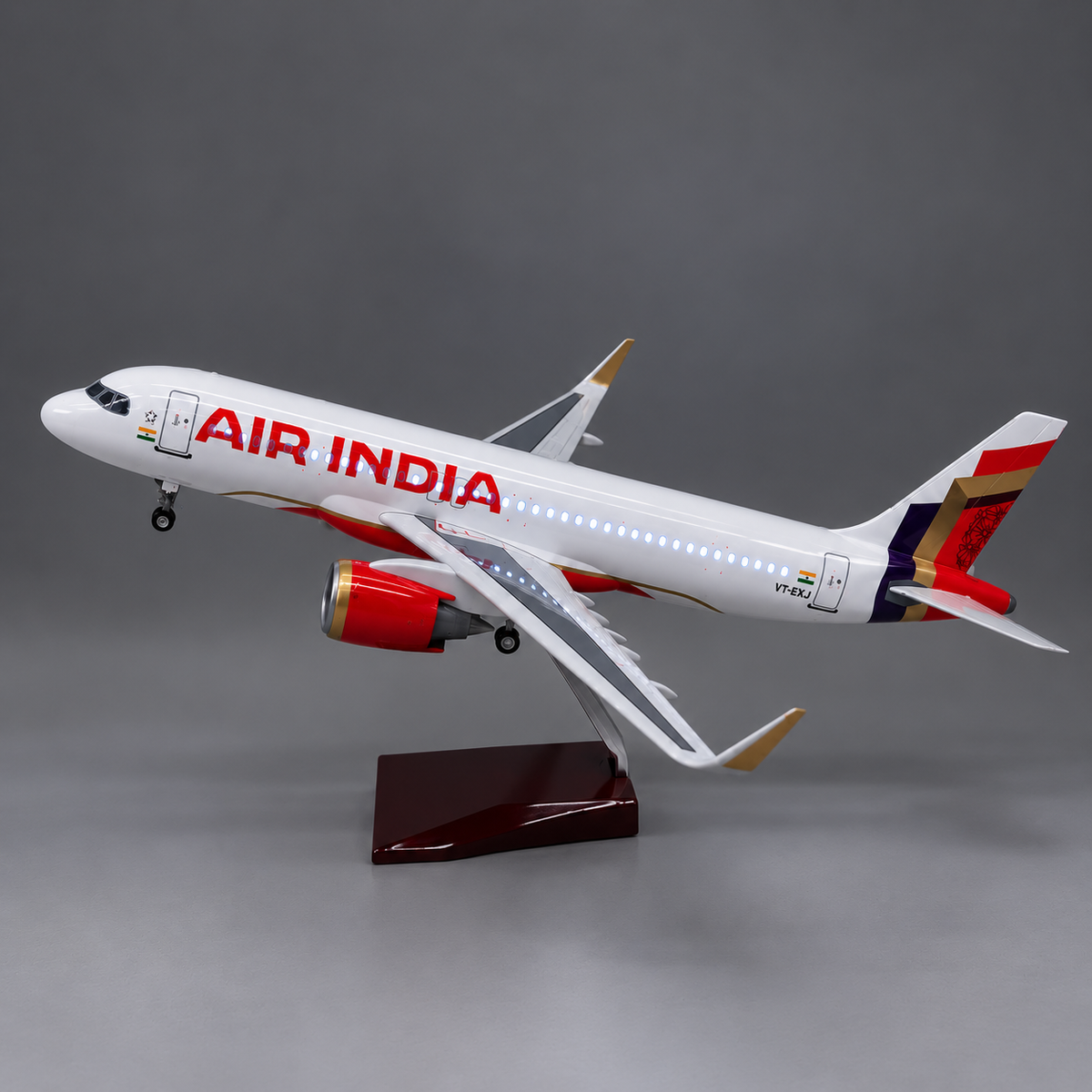 Air India Airbus A320neo 1:80 Scale LED Aircraft Model