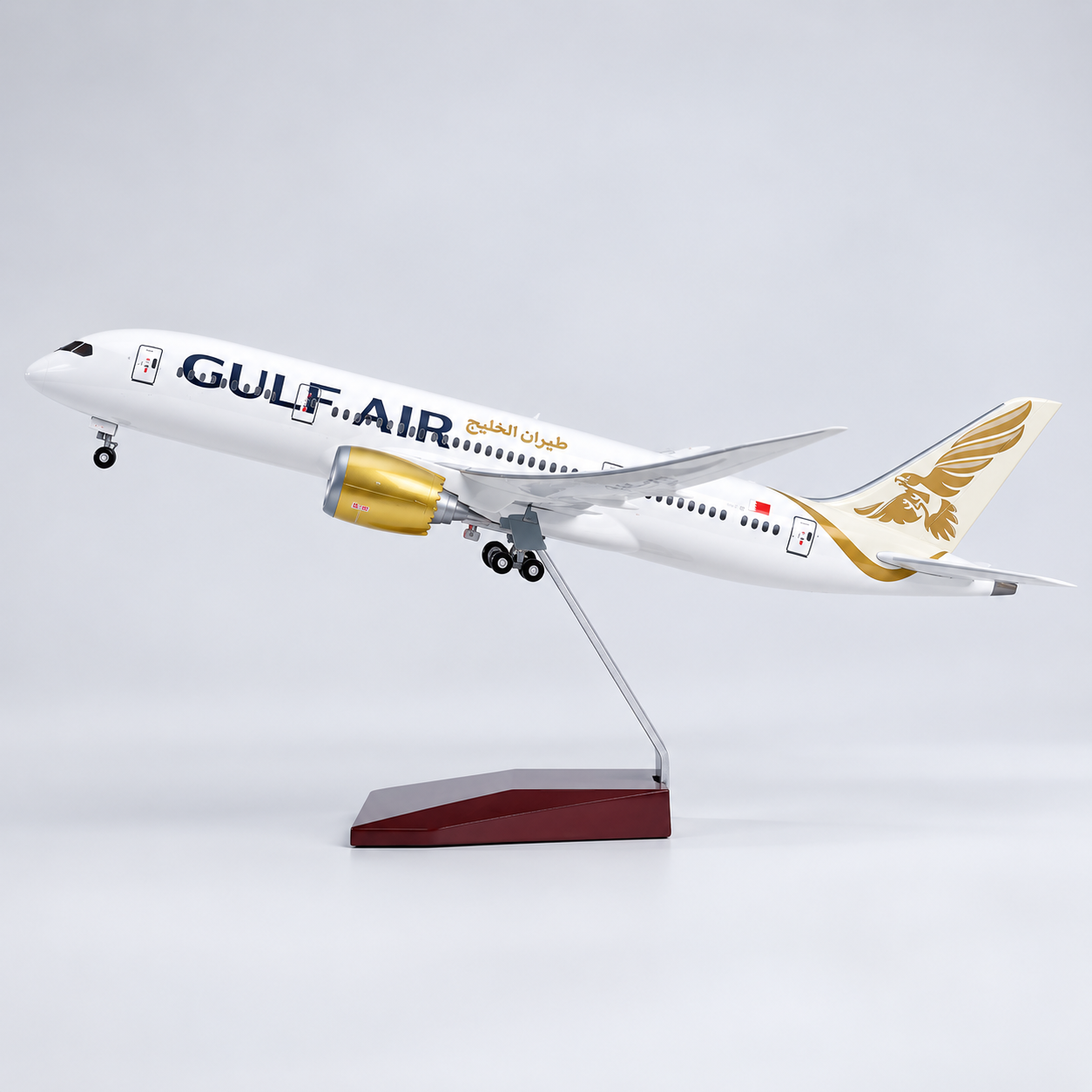 Gulf Air Boeing 787-9 Dreamliner 1:130 Scale LED Aircraft Model