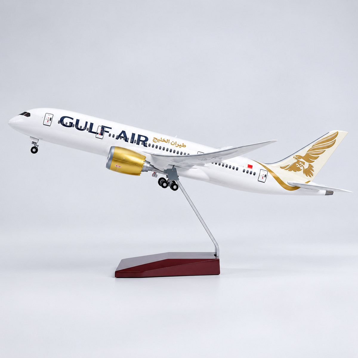 Gulf Air Boeing 787-9 Dreamliner 1:130 Scale LED Aircraft Model