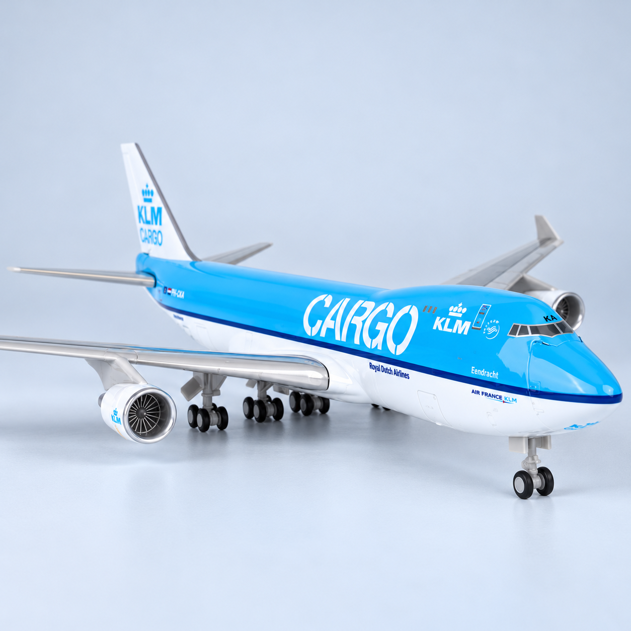 KLM Cargo Boeing 747-400 1:190 Model with Opening Nose