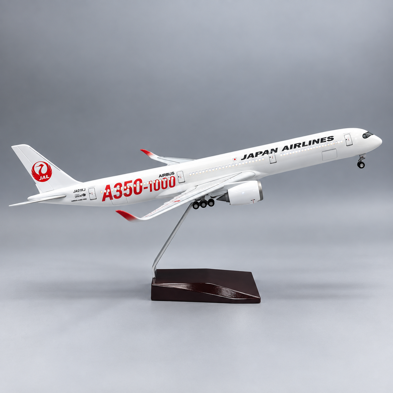 Japan Airlines Airbus A350-1000 LED Aircraft Model