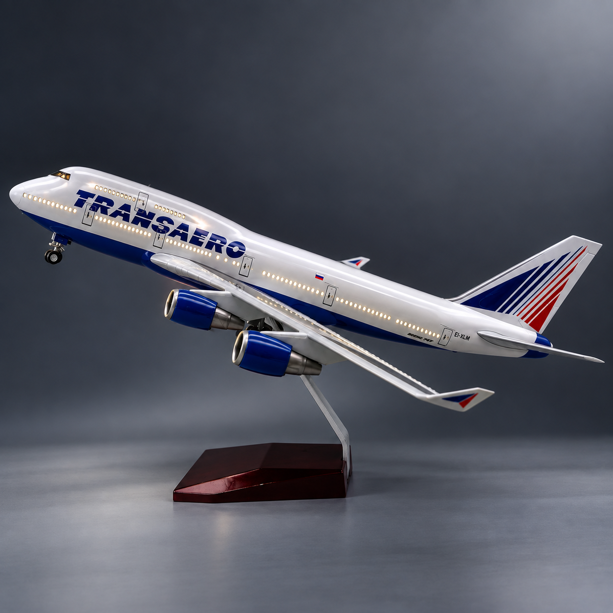 Transaero Boeing 747 LED Aircraft Model