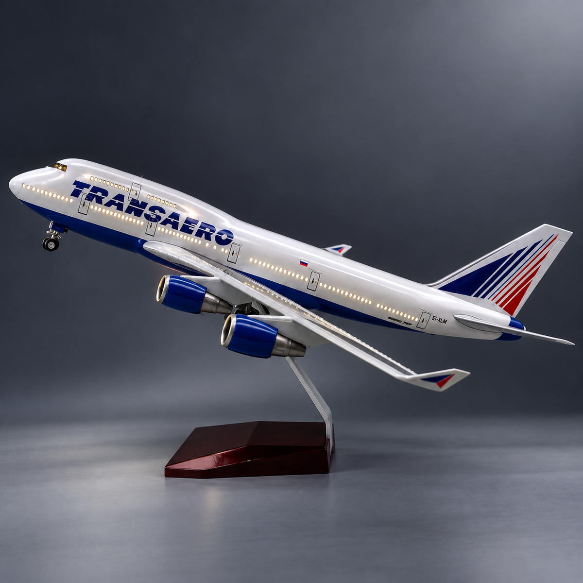Transaero Boeing 747 LED Aircraft Model