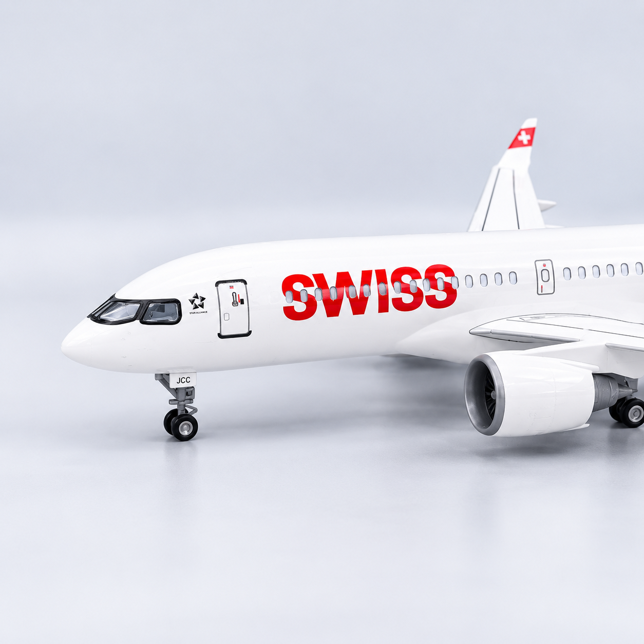 SWISS Airbus A220-300 AIr Plane Models