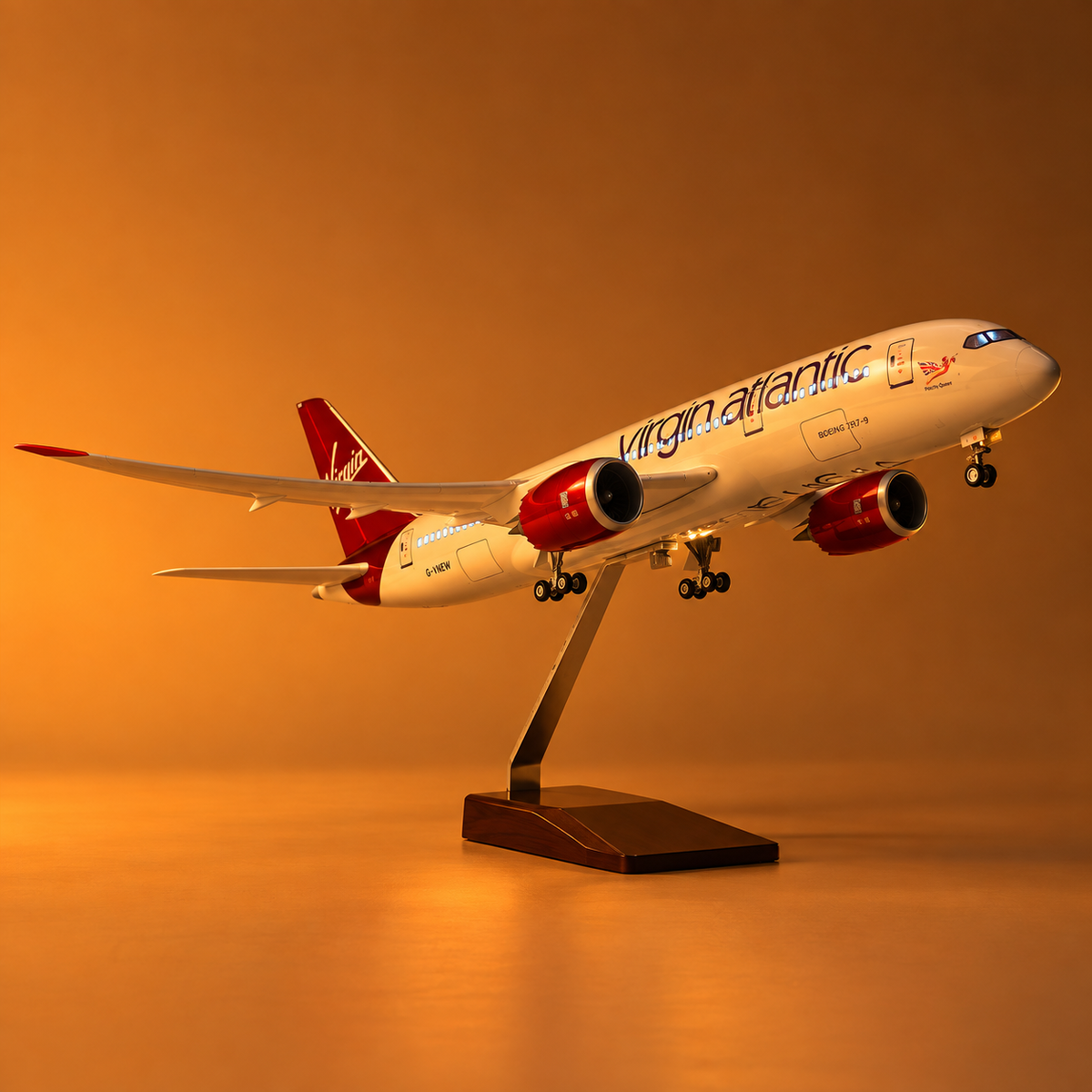 Virgin Atlantic Boeing 787-9 Dreamliner 1:130 Scale LED Aircraft Model