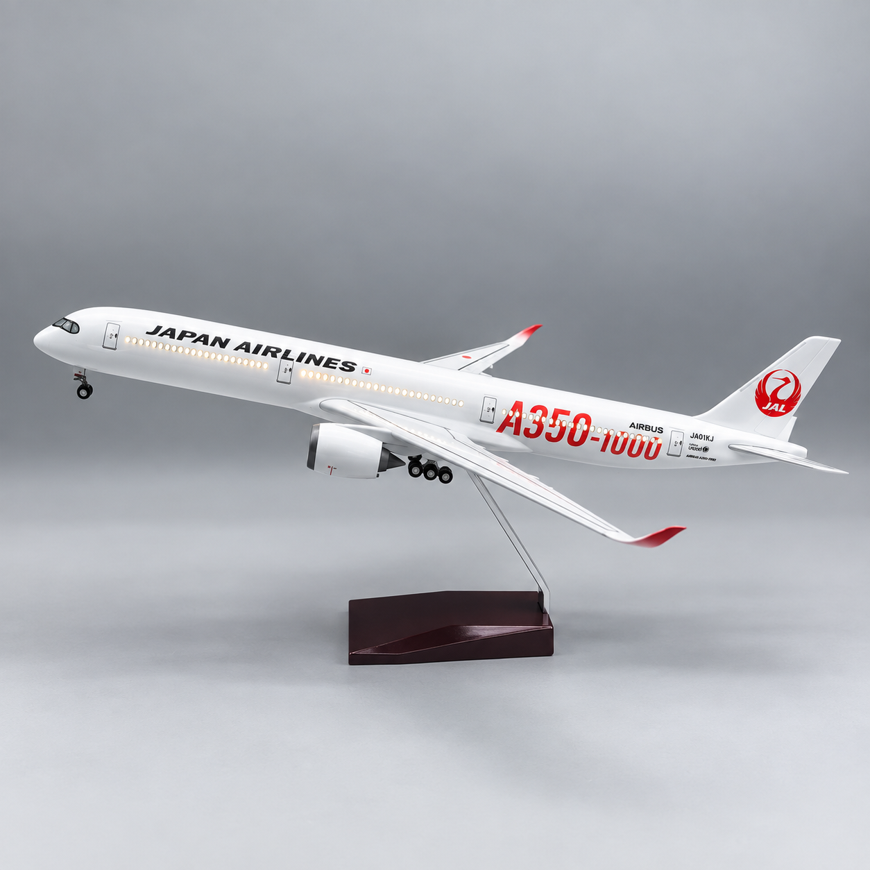 Japan Airlines Airbus A350-1000 LED Aircraft Model