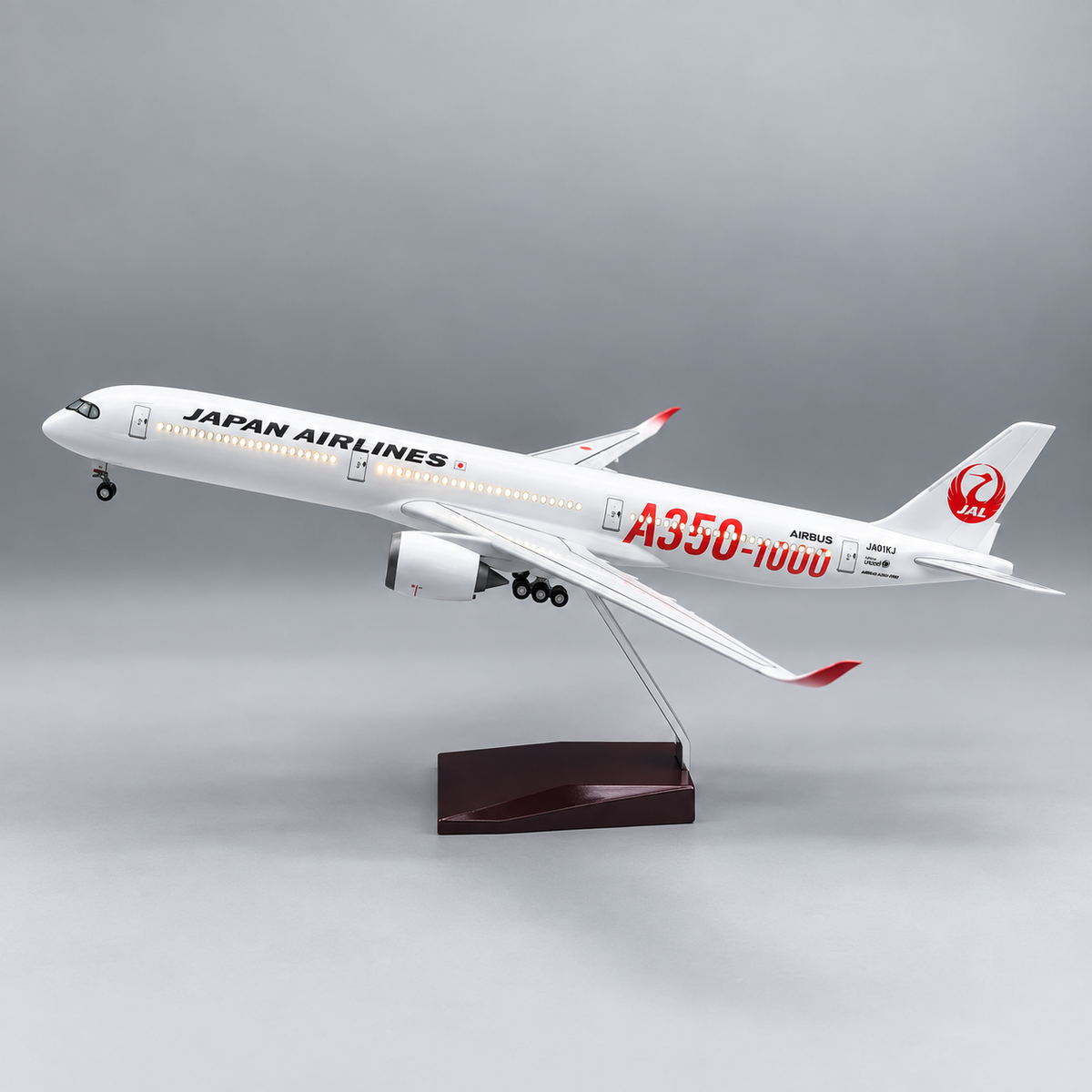 Japan Airlines Airbus A350-1000 LED Aircraft Model