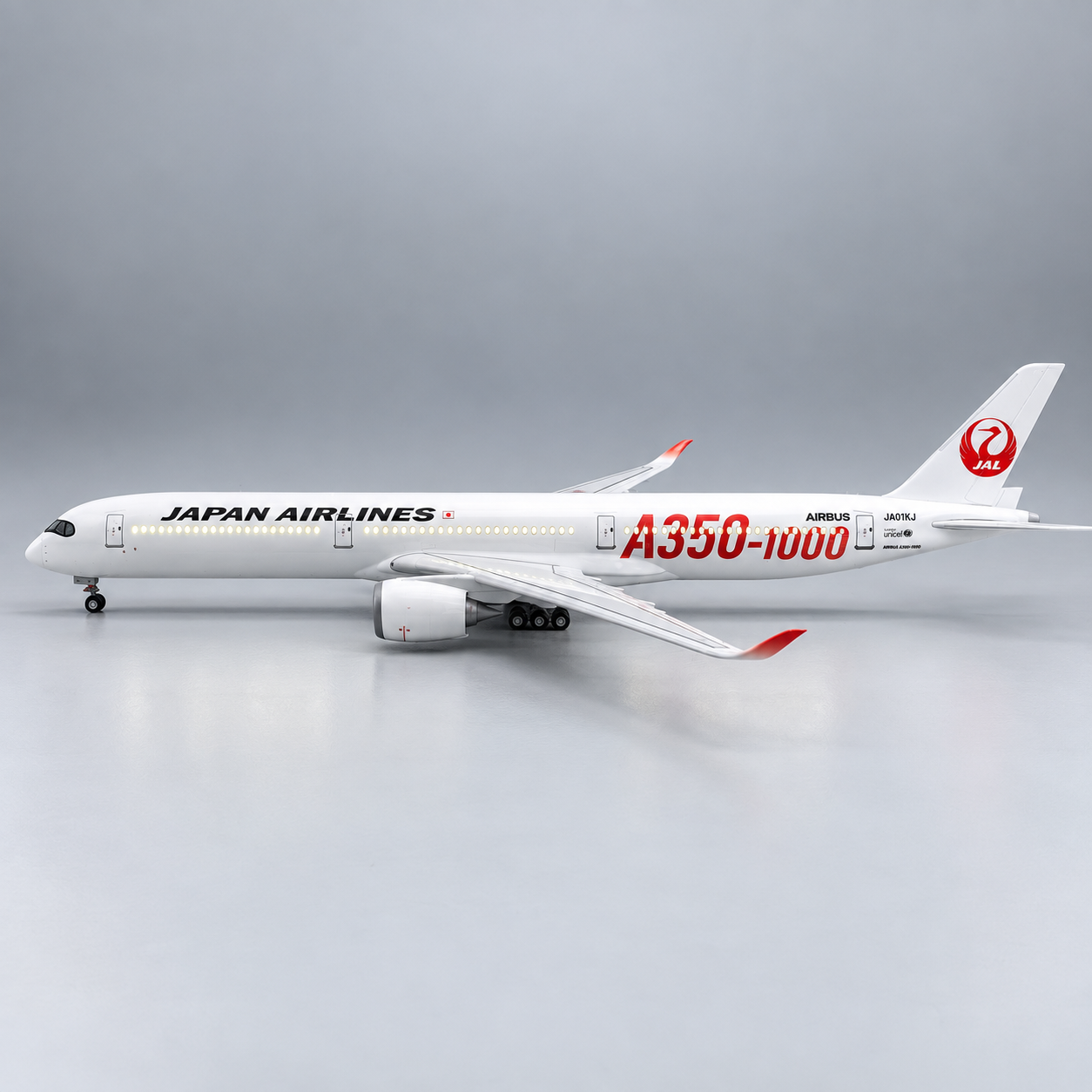 Japan Airlines Airbus A350-1000 LED Aircraft Model