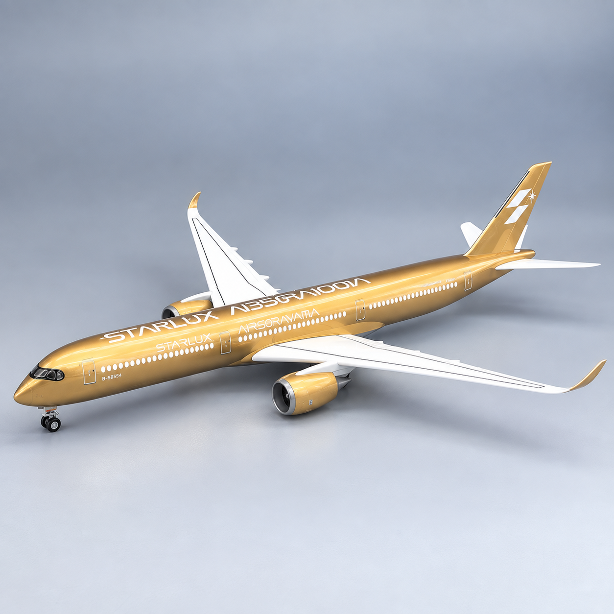 STARLUX Airlines Airbus A350-1000 Gold Livery