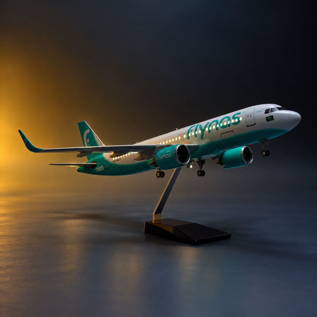 Flynas Airbus A320neo 1:80 Scale LED Aircraft Model