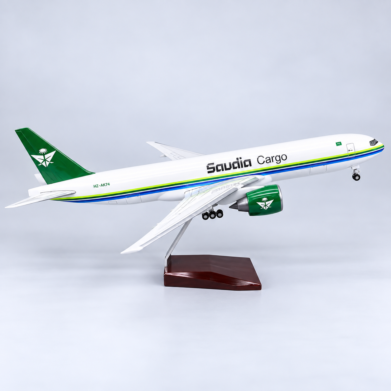 Saudia Cargo Boeing 777 Freighter 1:157 Scale Aircraft Model