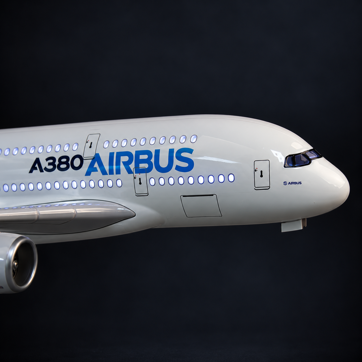Airbus A380 Prototype 1:160 LED Aircraft Model – 45.5cm with Stand