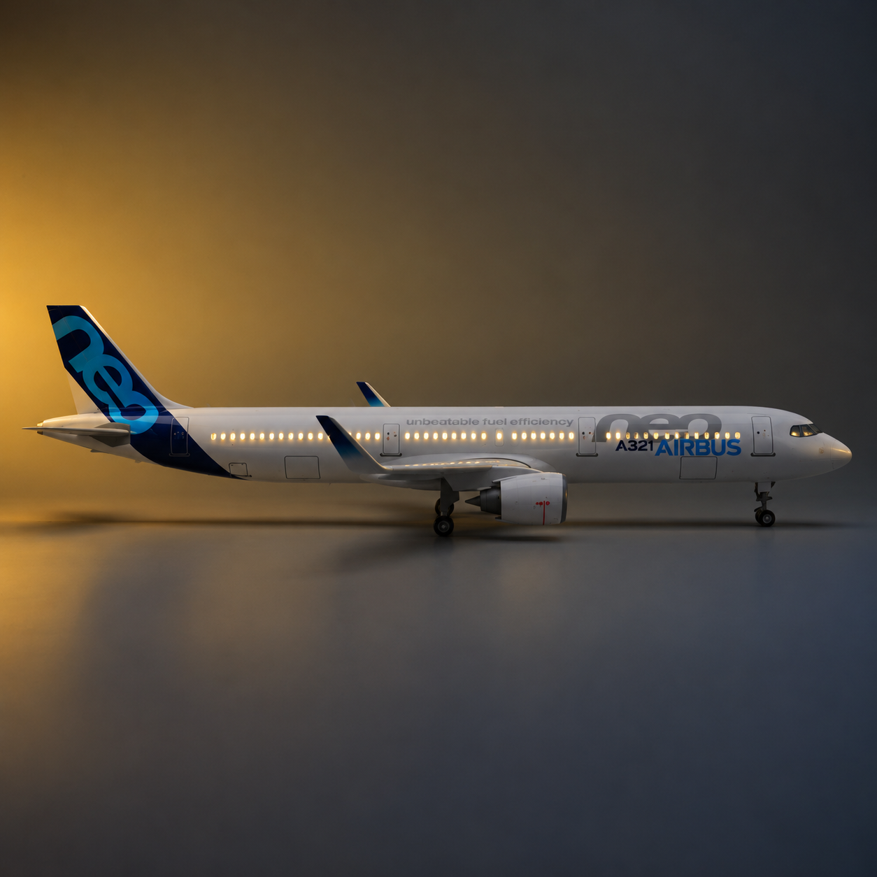 Airbus A321 Prototype 1:100 Resin Aircraft Model – 44.5cm