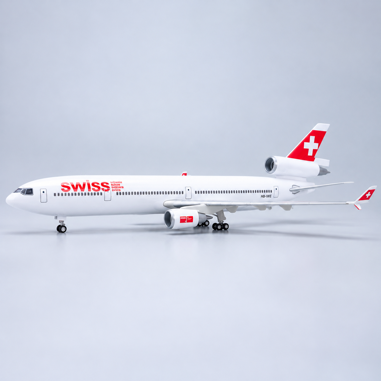 SWISS MD-11 1:130 Scale LED Aircraft Model | SkyCraft Models