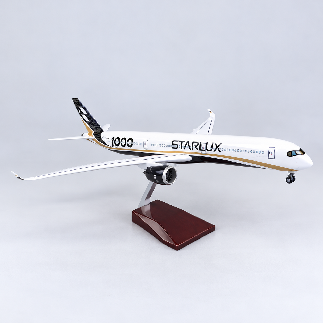 STARLUX Airlines Airbus A350-1000 1:157 Scale Sound-Activated LED Aircraft Model