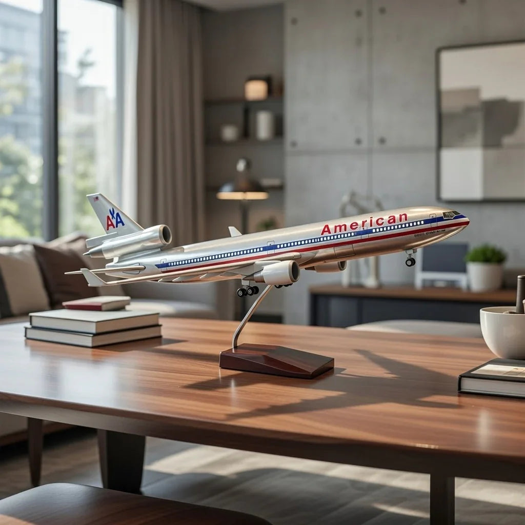 MD-11 American Airlines 1:130 – 47 cm / 18.5 in – ABS Resin – Optional LED Lights